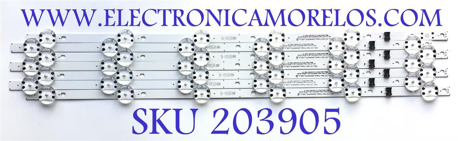 KIT DE LEDS PARA TV LG ( 7 PZ ) / NUMERO DE PARTE EAV65033701 / SSC_Y21 SLIM TRIDENT_55NANO75_LGD_A_S / SSC_Y21 SLIM TRIDENT_55NANO75_LGD_A_REV00_201223 / PANEL NC550TQG -AAKP1 / MODELO 55NANO75UQA.BUSYLJM